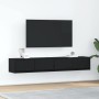Muebles de TV 2 uds Roble Negro 80x31x25,5 cm Madera ingeniería en Muebles TV | Comprar online en Foru.es
