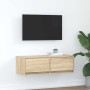 Mueble de TV de roble Sonoma 80x31x25,5 cm Madera de ingeniería en Muebles TV | Comprar online en Foru.es