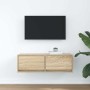 Mueble de TV de roble Sonoma 80x31x25,5 cm Madera de ingeniería en Muebles TV | Comprar online en Foru.es
