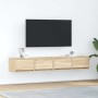 Muebles de TV 2 uds Roble Sonoma 80x31x25,5cm Madera ingeniería en Muebles TV | Comprar online en Foru.es