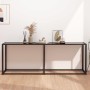 Mesa consola vidrio templado negro 200x35x75,5 cm de vidaXL, Mesas auxiliares - Ref: Foro24-331687, Precio: 100,93 €, Descuen...