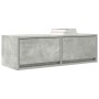 Mueble de TV de madera de ingeniería gris hormigón 80x31x25,5cm en Muebles TV | Comprar online en Foru.es