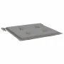 Cojines de silla de jardín 4 uds tela Oxford gris 50x50x3 cm de vidaXL, Cojines para sillas y sofás - Ref: Foro24-314040, Pre...