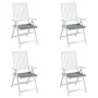 Cojines de silla de jardín 4 uds tela Oxford gris 50x50x3 cm de vidaXL, Cojines para sillas y sofás - Ref: Foro24-314040, Pre...