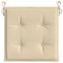 Cojines de silla de jardín 6 uds tela Oxford beige 50x50x3 cm de vidaXL, Cojines para sillas y sofás - Ref: Foro24-314045, Pr...