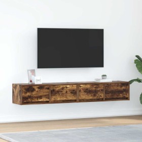 Muebles de TV 2 uds madera ingeniería color roble 80x31x25,5 cm en Muebles TV | Comprar online en Foru.es