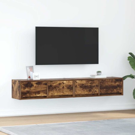Muebles de TV 2 uds madera ingeniería color roble 80x31x25,5 cm en Muebles TV | Comprar online en Foru.es