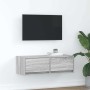 Mueble de TV madera de ingeniería gris Sonoma 80x31x25,5 cm en Muebles TV | Comprar online en Foru.es
