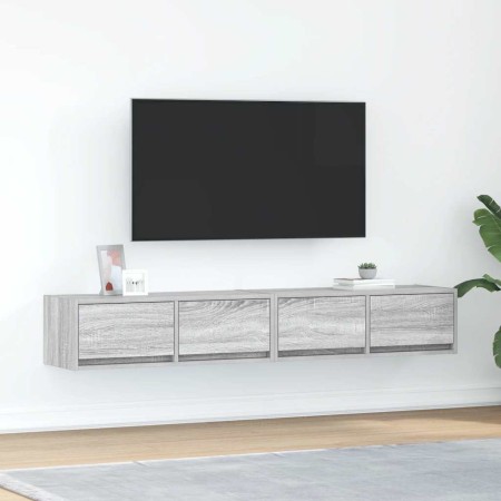 Muebles de TV 2 uds madera ingeniería gris Sonoma 80x31x25,5 cm en Muebles TV | Comprar online en Foru.es