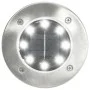 Lámparas solares de suelo 8 unidades luces LED blanco de vidaXL, Iluminación de exterior - Ref: Foro24-44416, Precio: 43,96 €...