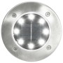 Lámparas solares de suelo 8 unidades luces LED blanco de vidaXL, Iluminación de exterior - Ref: Foro24-44416, Precio: 36,49 €...