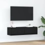 Gabinete de TV con cajón Roble negro 100 x 31 x 25.5 cm en Muebles TV | Comprar online en Foru.es