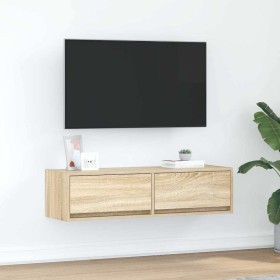 Gabinete de TV con cajón Roble Sonoma 100 x 31 x 25.5 cm en Muebles TV | Comprar online en Foru.es
