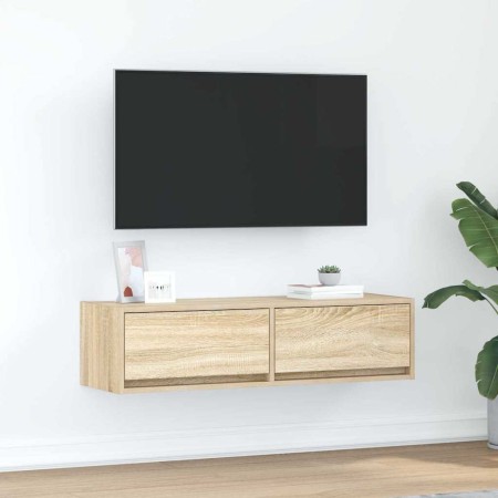 Gabinete de TV con cajón Roble Sonoma 100 x 31 x 25.5 cm en Muebles TV | Comprar online en Foru.es