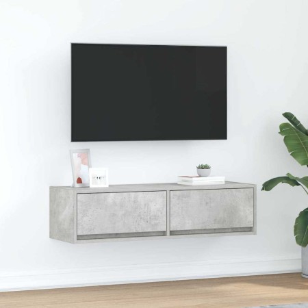 Gabinete de TV con cajón Gris hormigón 100 x 31 x 25.5 cm en Muebles TV | Comprar online en Foru.es