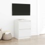 Mueble de TV de madera de ingeniería blanco 40x35x54 cm en Muebles TV | Comprar online en Foru.es