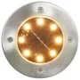 Lámparas solares de suelo 8 unidades luces LED blanco cálido de vidaXL, Iluminación de exterior - Ref: Foro24-44417, Precio: ...