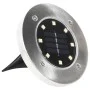 Lámparas solares de suelo 8 unidades luces LED blanco cálido de vidaXL, Iluminación de exterior - Ref: Foro24-44417, Precio: ...