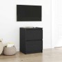 Mueble de TV de madera de ingeniería negro 40x35x54 cm en Muebles TV | Comprar online en Foru.es