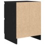Mueble de TV de madera de ingeniería negro 40x35x54 cm en Muebles TV | Comprar online en Foru.es