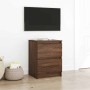 Mueble de TV de madera de roble marrón 40x35x54 cm en Muebles TV | Comprar online en Foru.es