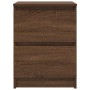 Mueble de TV de madera de roble marrón 40x35x54 cm en Muebles TV | Comprar online en Foru.es