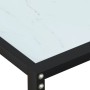 Mesa consola vidrio templado blanco mármol 140x35x75,5cm de vidaXL, Mesas auxiliares - Ref: Foro24-331676, Precio: 77,80 €, D...