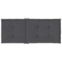 Cojín silla de jardín respaldo alto 6 uds tela gris 120x50x3 cm de vidaXL, Cojines para sillas y sofás - Ref: Foro24-314104, ...