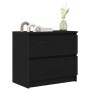 Mueble para TV madera contrachapada negro 60x35x54 cm en Muebles TV | Comprar online en Foru.es