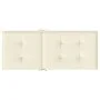 Cojín silla de jardín respaldo alto 6 uds tela crema 120x50x3cm de vidaXL, Cojines para sillas y sofás - Ref: Foro24-314106, ...