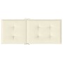Cojín silla de jardín respaldo alto 6 uds tela crema 120x50x3cm de vidaXL, Cojines para sillas y sofás - Ref: Foro24-314106, ...