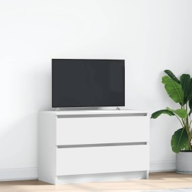 Mueble de TV de madera de ingeniería blanco 80x35x54 cm en Muebles TV | Comprar online en Foru.es