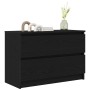 Mueble de TV de madera de ingeniería negro 80x35x54 cm en Muebles TV | Comprar online en Foru.es