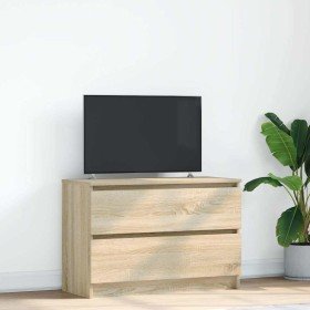 Mueble de TV roble Sonoma 80x35x54 cm madera de ingeniería en Muebles TV | Comprar online en Foru.es