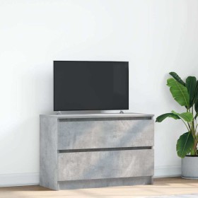 Mueble de TV de madera de ingeniería gris hormigón 80x35x54 cm en Muebles TV | Comprar online en Foru.es