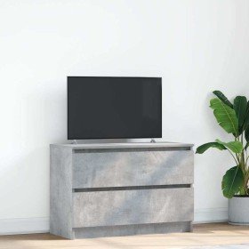 Mueble de TV de madera de ingeniería gris hormigón 80x35x54 cm en Muebles TV | Comprar online en Foru.es