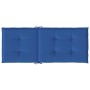 Cojín silla de jardín respaldo alto 4 uds tela azul 120x50x3 cm de vidaXL, Cojines para sillas y sofás - Ref: Foro24-314117, ...