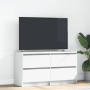 Mueble para TV madera contrachapada blanco 100x35x54 cm en Muebles TV | Comprar online en Foru.es