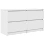 Mueble para TV madera contrachapada blanco 100x35x54 cm en Muebles TV | Comprar online en Foru.es