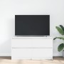 Mueble para TV madera contrachapada blanco 100x35x54 cm en Muebles TV | Comprar online en Foru.es