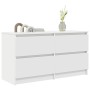 Mueble para TV madera contrachapada blanco 100x35x54 cm en Muebles TV | Comprar online en Foru.es