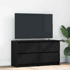 Mueble para TV madera contrachapada negro 100x35x54 cm en Muebles TV | Comprar online en Foru.es