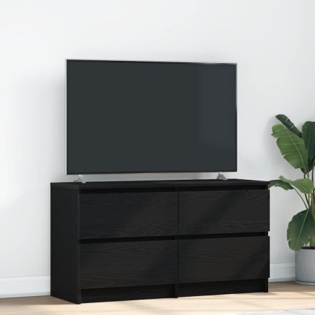 Mueble para TV madera contrachapada negro 100x35x54 cm en Muebles TV | Comprar online en Foru.es