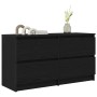 Mueble para TV madera contrachapada negro 100x35x54 cm en Muebles TV | Comprar online en Foru.es