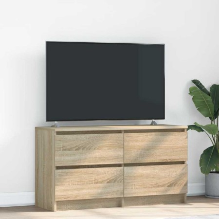 Mueble de TV madera de ingeniería roble Sonoma 100x35x54 cm en Muebles TV | Comprar online en Foru.es