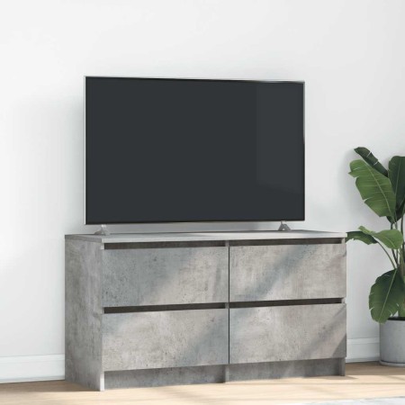 Mueble de TV madera de ingeniería gris hormigón 100x35x54 cm en Muebles TV | Comprar online en Foru.es