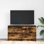 Mueble de TV madera de ingeniería roble ahumado 100x35x54 cm en Muebles TV | Comprar online en Foru.es
