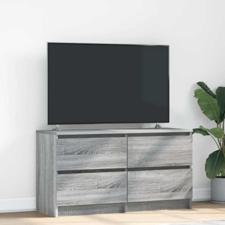 Mueble de TV madera contrachapada gris Sonoma 100x35x54 cm en Muebles TV | Comprar online en Foru.es