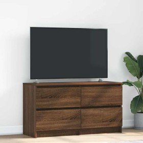 Mueble para TV madera contrachapada marrón roble 100x35x54 cm en Muebles TV | Comprar online en Foru.es