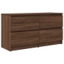 Mueble para TV madera contrachapada marrón roble 100x35x54 cm en Muebles TV | Comprar online en Foru.es